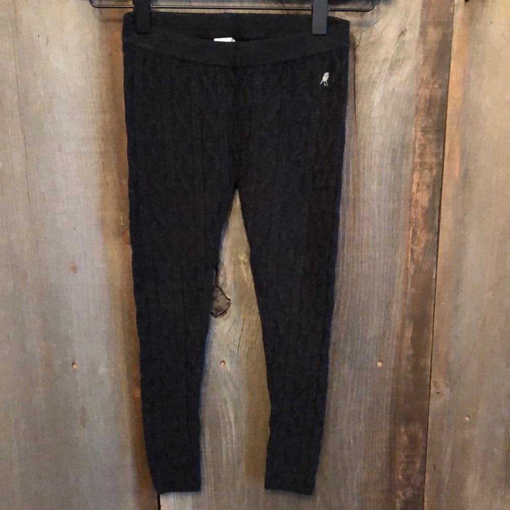 2011 77kids Gray Cable Knit Leggings XS 5 6